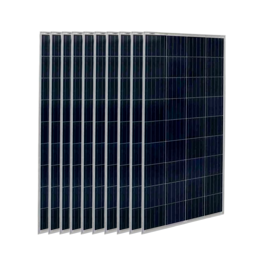 Pack 10 unidades de Placa Solar 100W 12V Policristalina