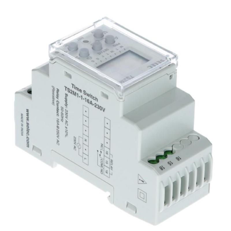 Temporizador Digital Semanal MAXGE TS2M1-1-16A