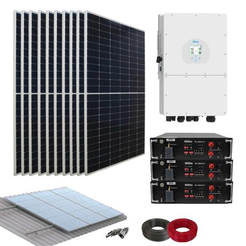 Kit Placa Solar con Inversor Deye Trifásico 5000W