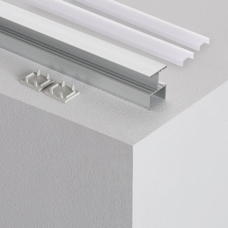Perfil Aluminio Estantería para Tira LED hasta 12 mm