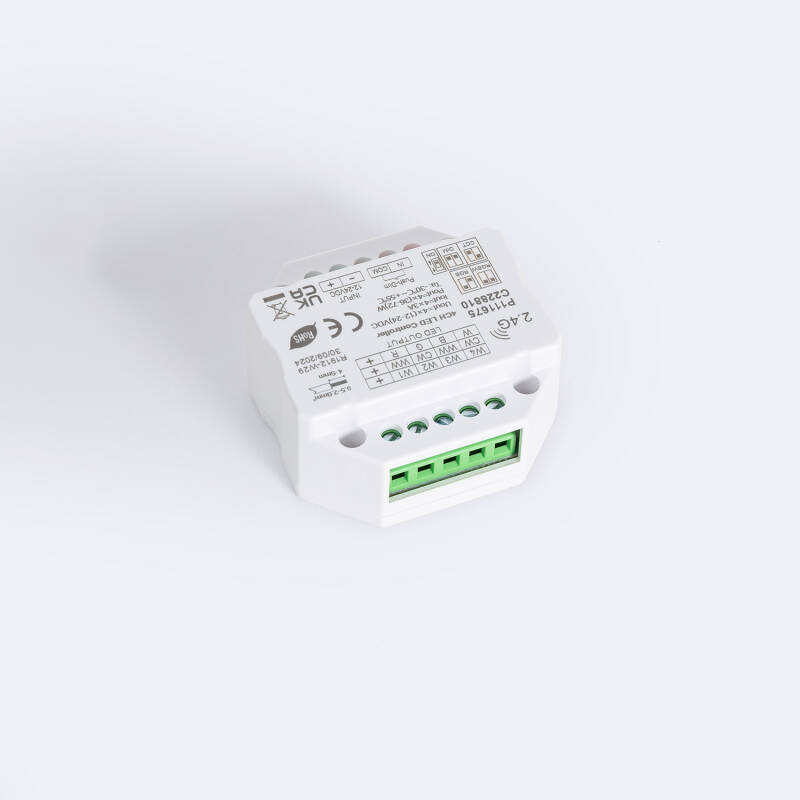 Controlador Tira LED Monocolor/CCT/RGB/RGBW 12-24V SKYDANCE V4-S Compatible con Mando RF