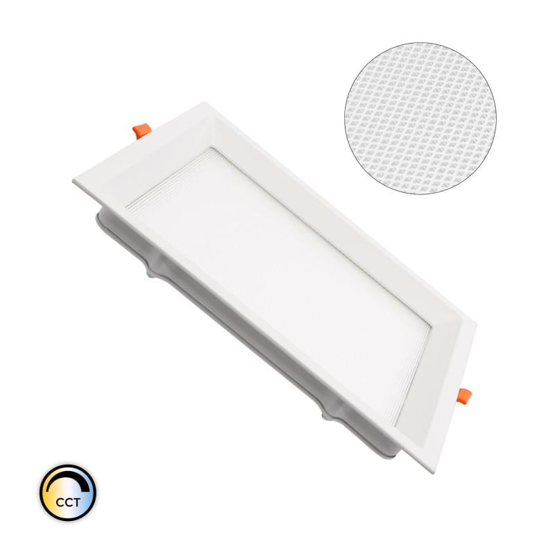 Placa LED 20W Cuadrada CCT Seleccionable Microprismático LIFUD Corte 200x200 mm