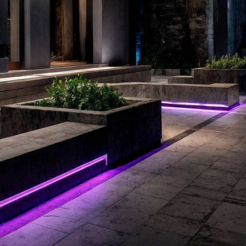 Tira LED Exterior Solar 24V DC SMD2835 60 LED/m 30m IP65 Ancho 12 mm Corte 100 cm