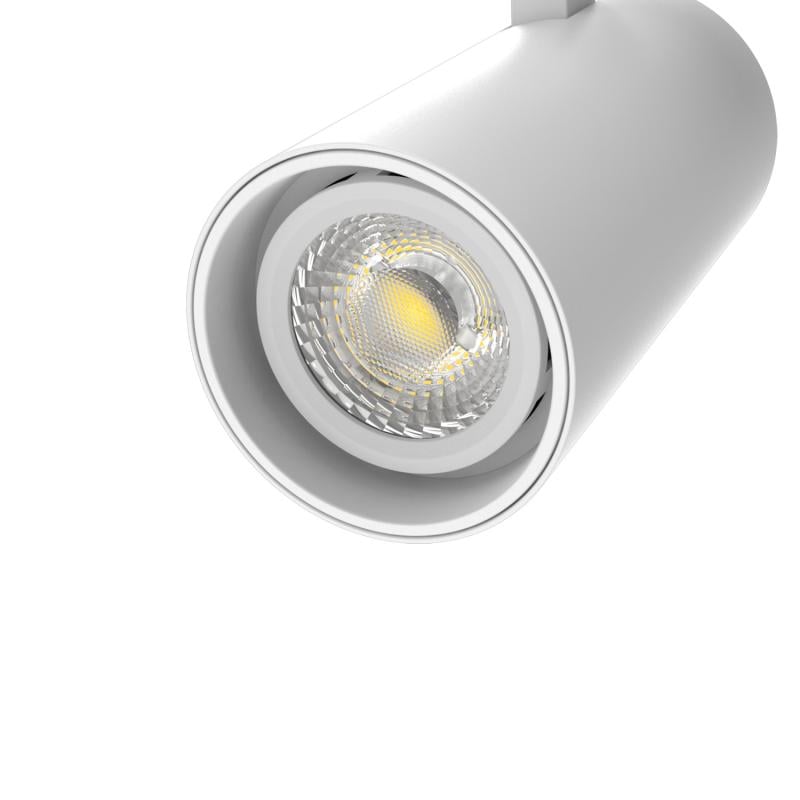 Foco Carril LED Trifásico 20W Fasano CCT Seleccionable Regulable Blanco