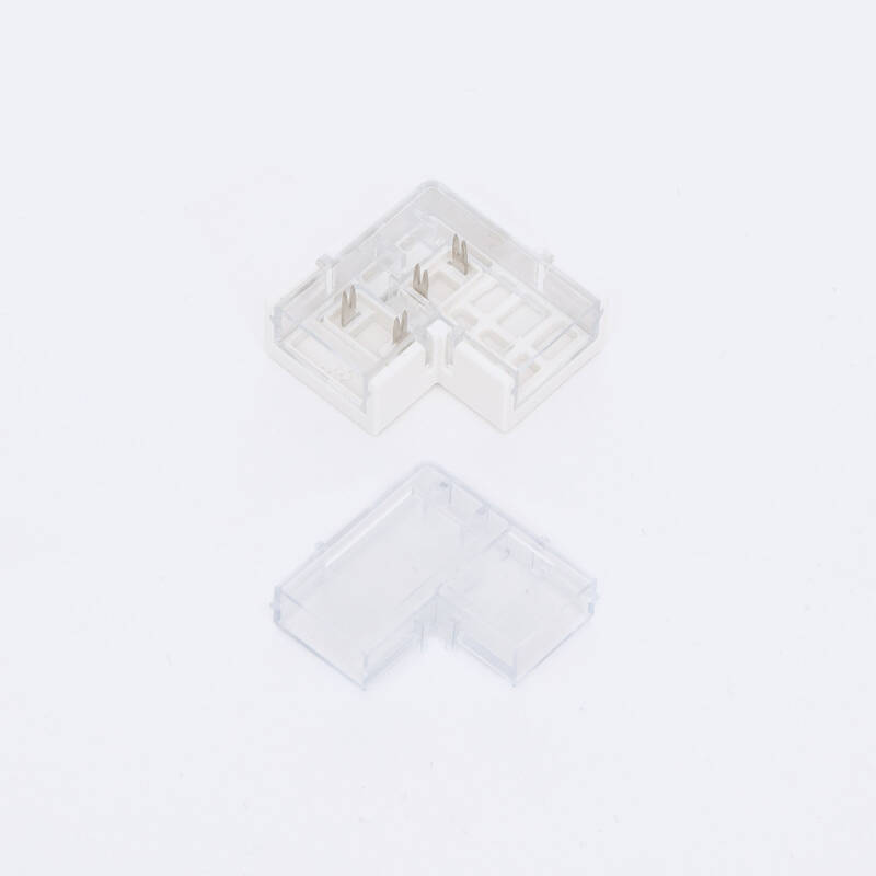 Conector Hipopótamo de Esquina para Tira LED SILICONE FLEX Ancho 10 mm Monocolor