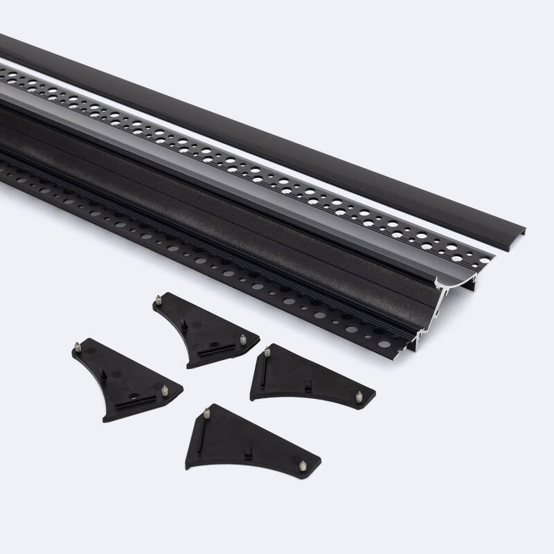 Perfil Aluminio Empotrable para Escayola / Pladur para Tira LED hasta 20mm