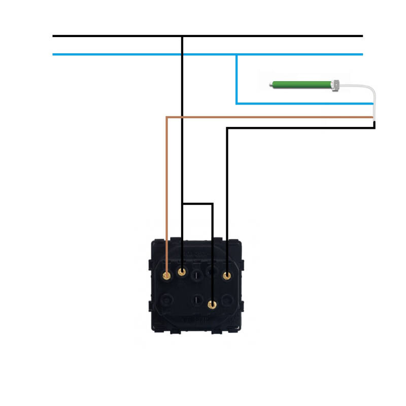 Interruptor Pulsador para Persianas Automáticas con Flechas Modern