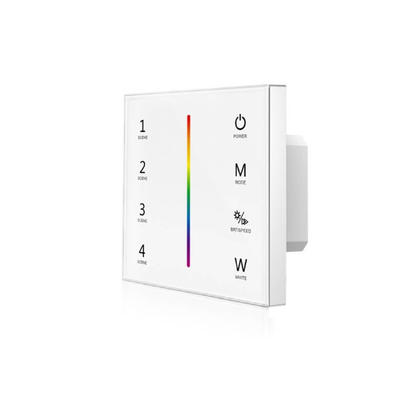 Controlador Tira LED RGBW 12-24V Empotrable Táctil SKYDANCE T4-1 Compatible con Mando RF