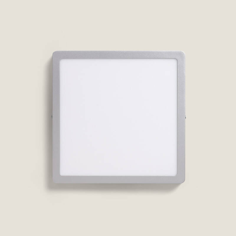 Plafón LED 24W Cuadrado Aluminio 280x280 mm Slim CCT Seleccionable Galán SwitchDimm