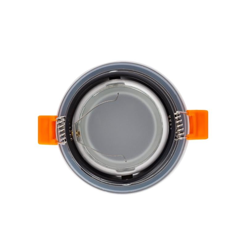 Aro Downlight Circular IP65 para Bombilla LED GU10 Corte Ø75 mm