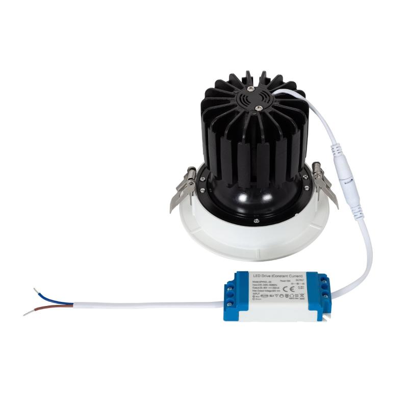 Foco Downlight LED 18W COB Direccionable 360º Circular Corte Ø 115 mm CRI90 Expert Color No Flicker
