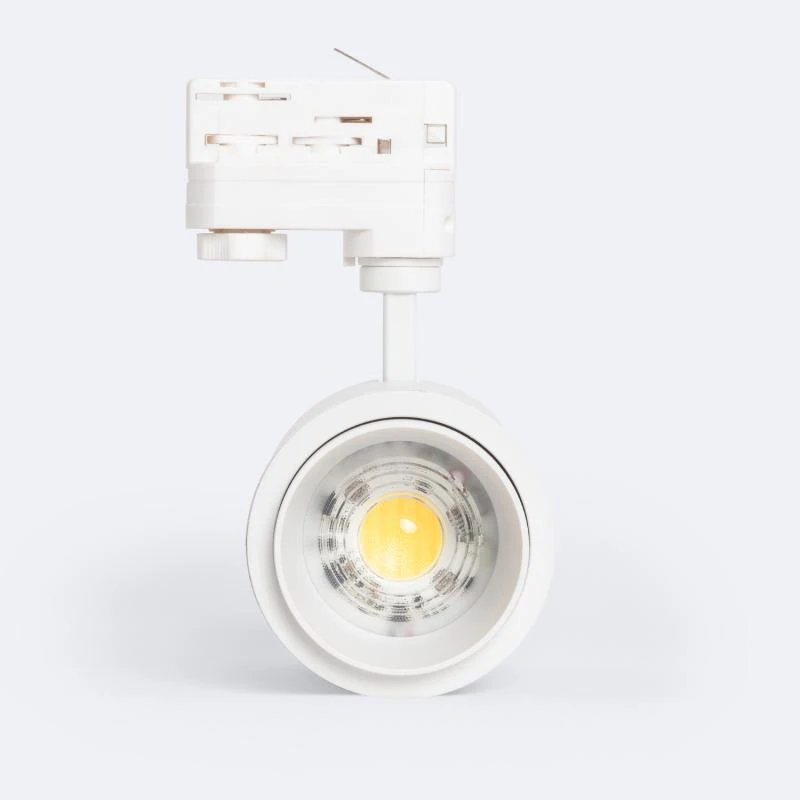 Foco Carril LED Trifásico 30W Regulable CCT Seleccionable Pulyx Multiángulo 15-60º
