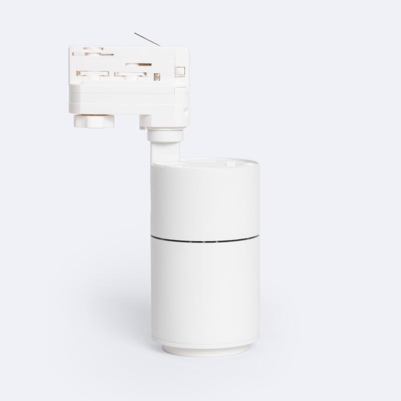 Foco Carril LED Trifásico 20W Pulyx Regulable CCT Seleccionable Multiángulo 15-60º
