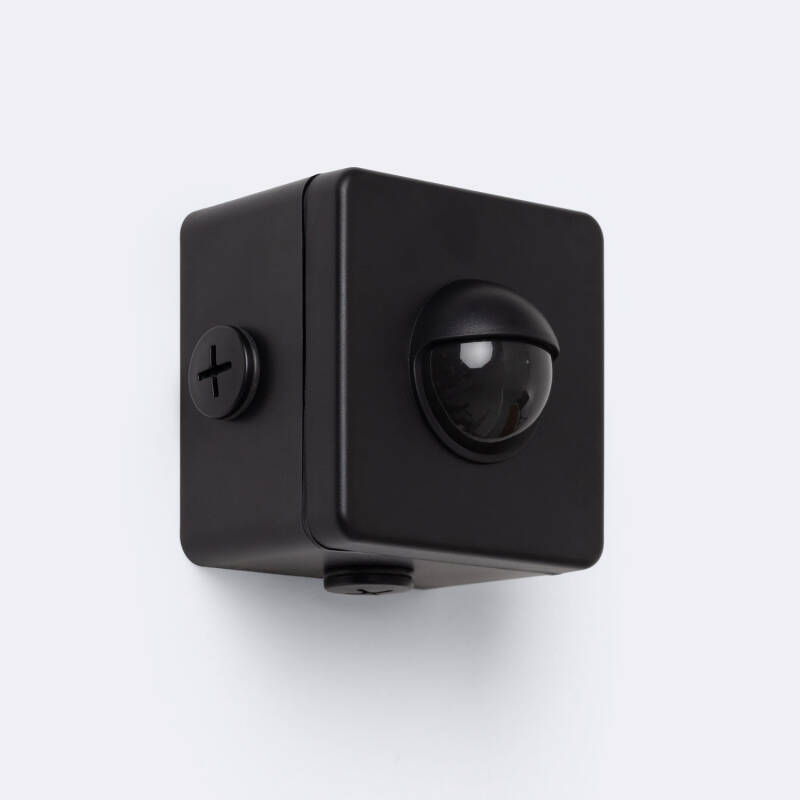 Sensor de Movimiento PIR Crepuscular 240º de Superficie Exterior IP65 con Mando