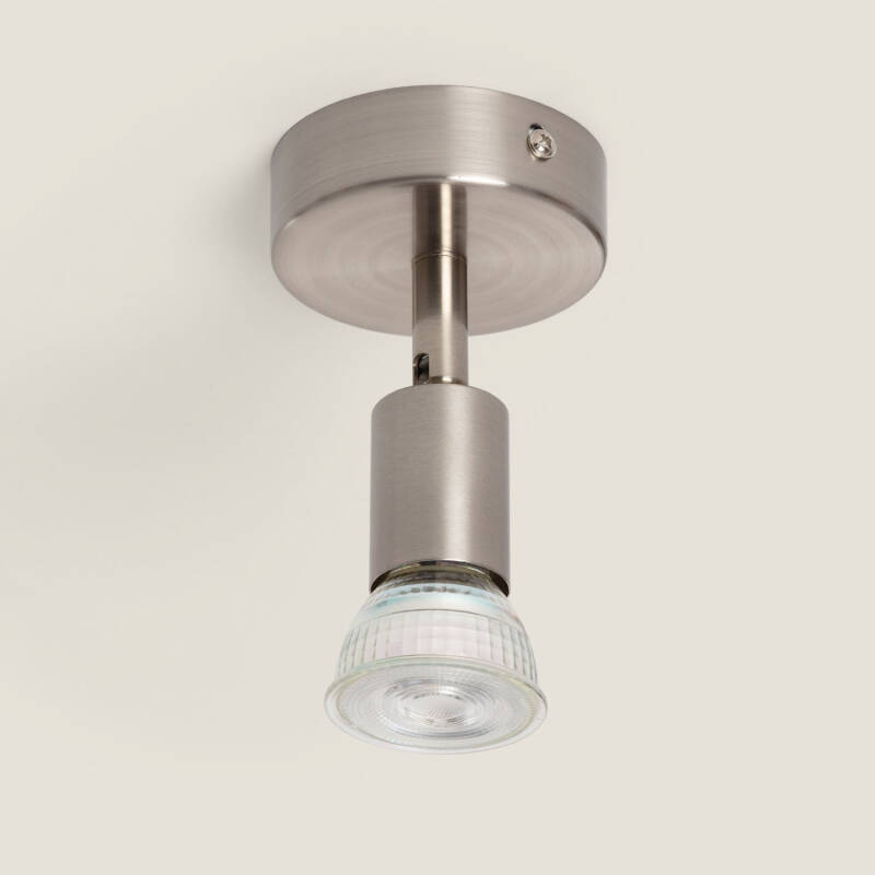 Aplique Orientable Aluminio Oasis 1 Foco Plata