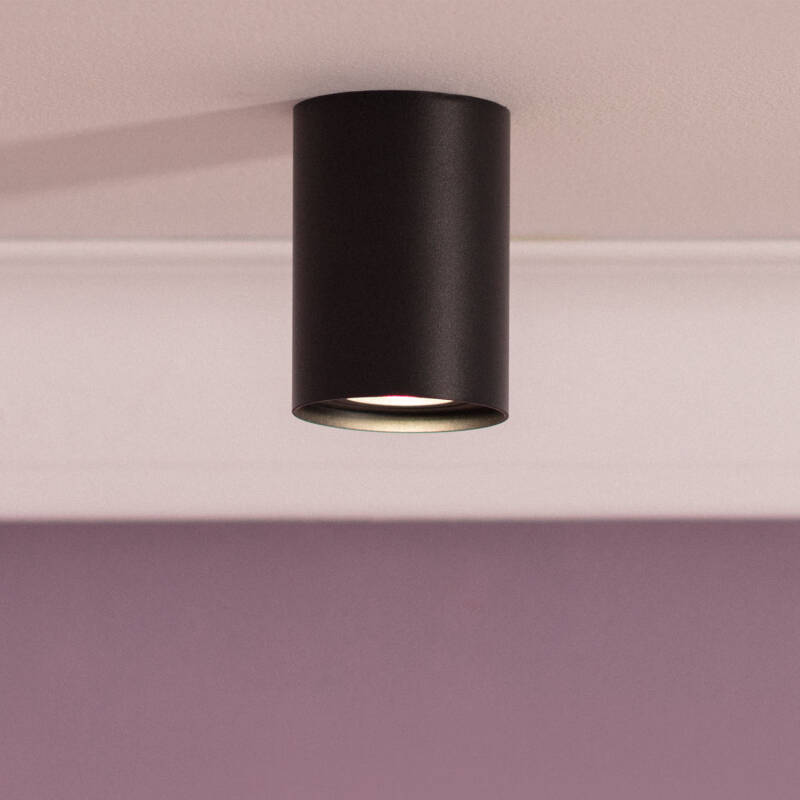 Aplique de Techo Aluminio Cuarzo Negro