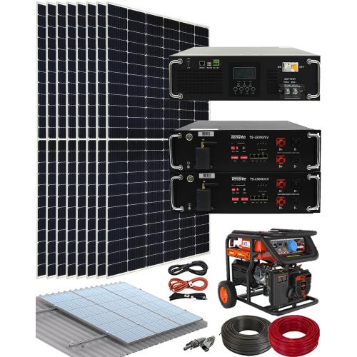 Kit Solar Casa de Campo 5000W 48V con Generador Genergy