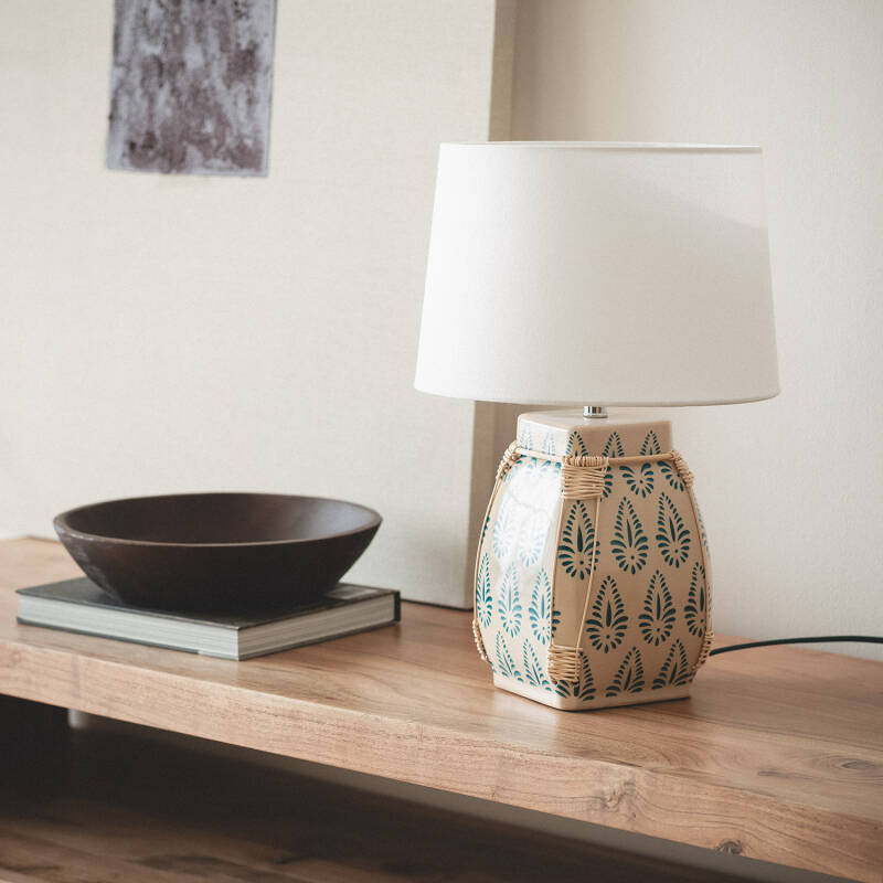 Lámpara de Mesa Cerámica Ariché
