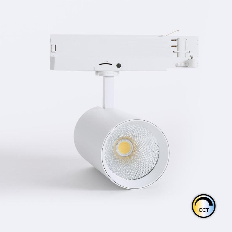 Foco Carril LED Trifásico 40W Carlo CCT Seleccionable Blanco