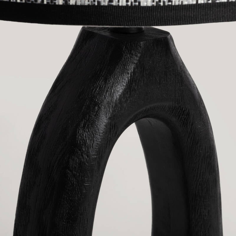 Lámpara de Mesa Madera Black Darshan ILUZZIA
