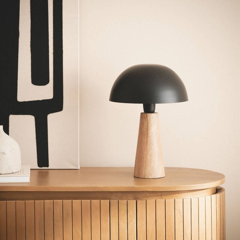 Lámpara de Mesa Madera Kuttala