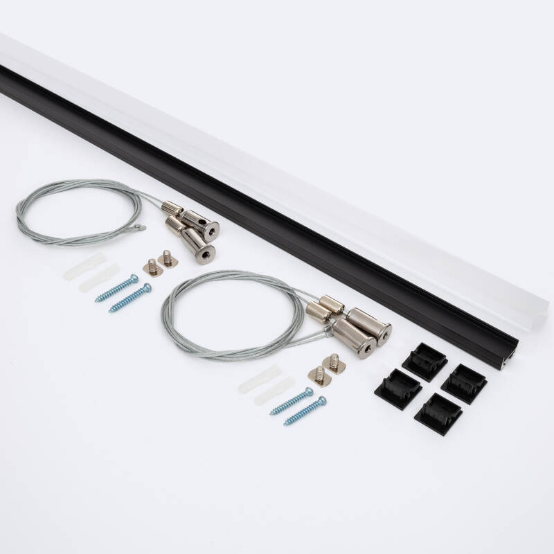 Perfil Aluminio Colgante 2m para Tira LED hasta 17 mm