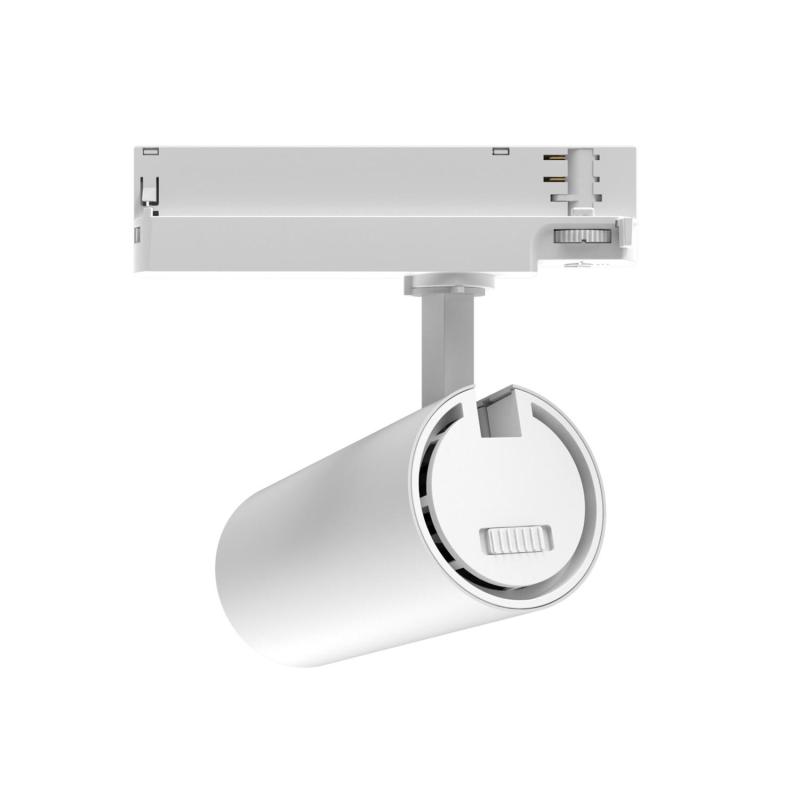 Foco Carril LED Trifásico 30W Fasano CCT Seleccionable Regulable DALI Blanco