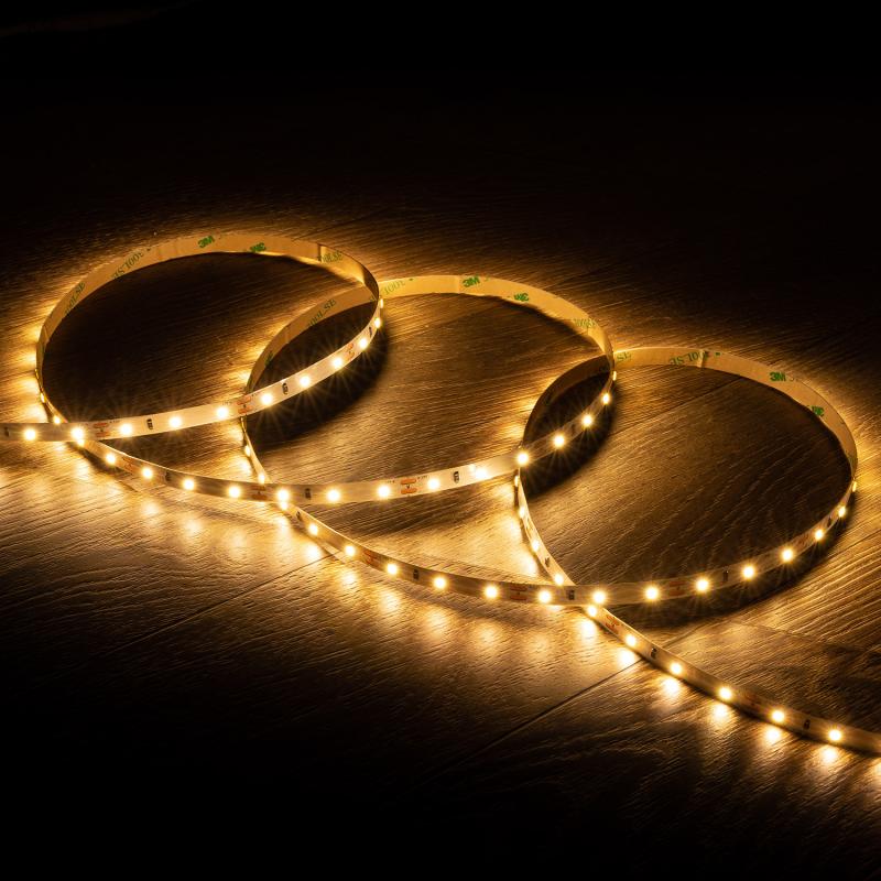 Tira LED 12V SMD 60 LED/m 5m 5W/m 400lm/m Ancho 8mm Corte 5cm IP20