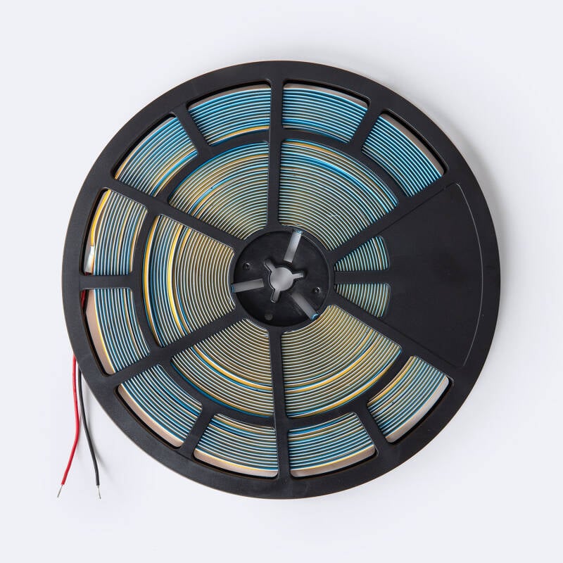 Tira LED 24V COB 320 LED/m Bobina 20m 11W/m 1100lm/m Ancho 8mm Corte 10cm IP20 CRI90