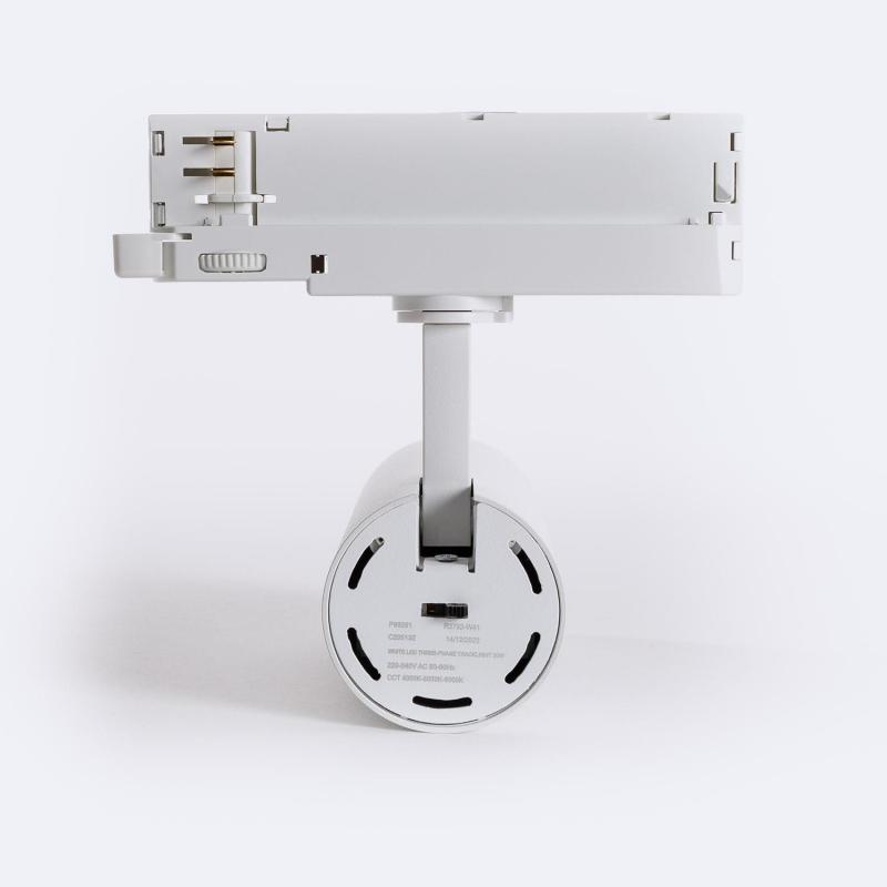 Foco Carril LED Trifásico 20W Carlo CCT Seleccionable Blanco