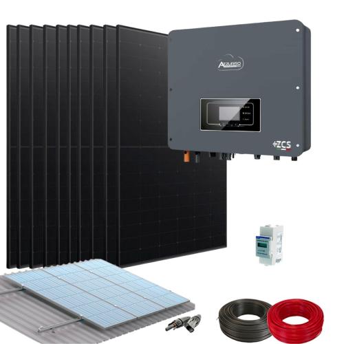 Kit Energía Solar con Inversor Híbrido Monofásico 5000W Azzurro