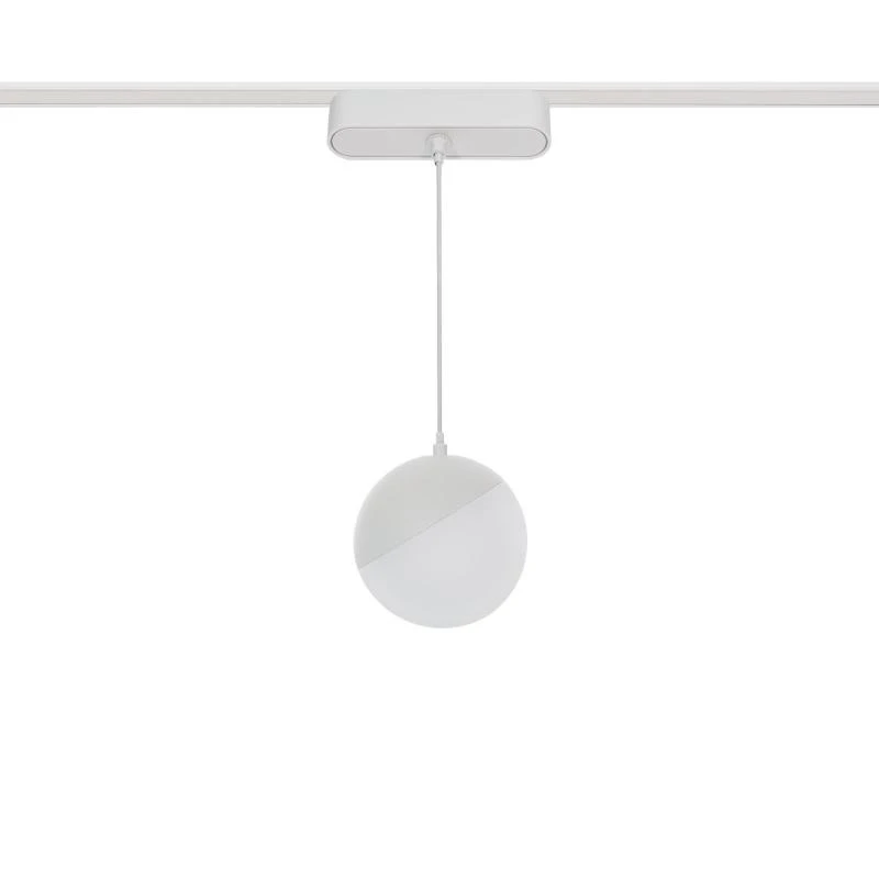 Foco Carril Colgante LED Magnético 25mm SuperSlim 10W 48V Ø100 mm Blanco