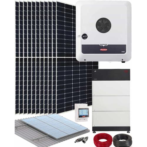 Kit de Placas Solares Híbrido Fronius 6000W 30kWhdia Trifásico