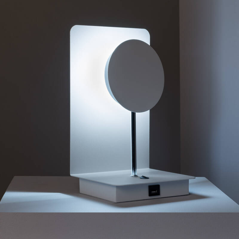 Lámpara de Mesa de Metal Sombong