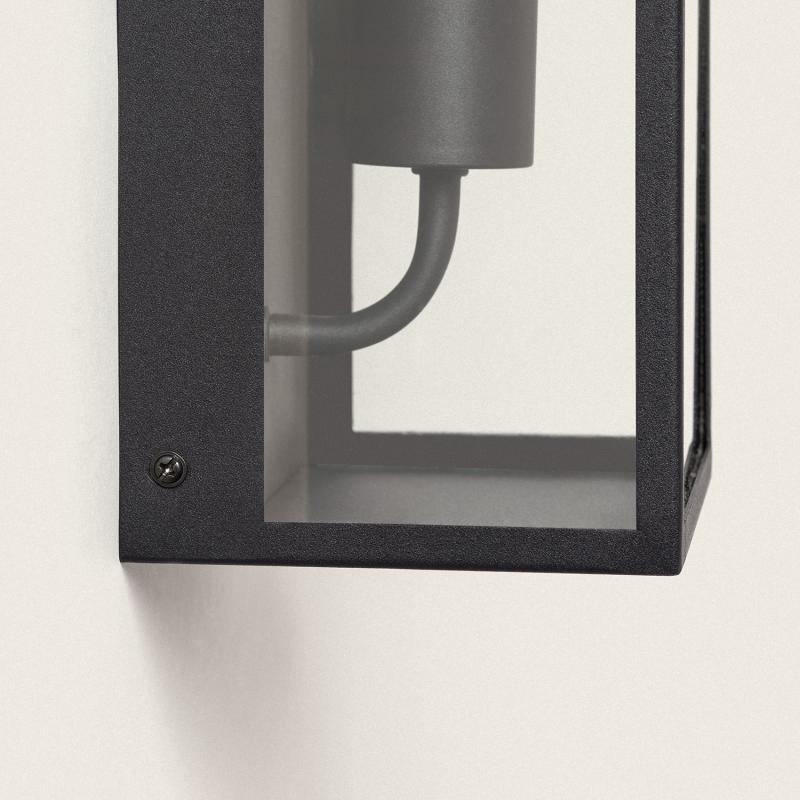 Aplique de Pared Exterior Metal y Cristal Zeila