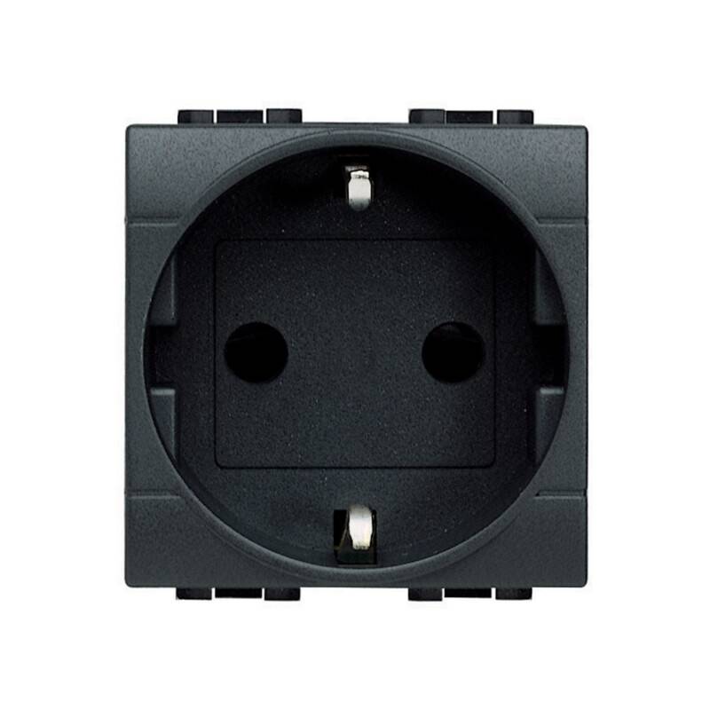 Kit Enchufe Tipo F Schuko 2P+T 16A BTicino Living Light