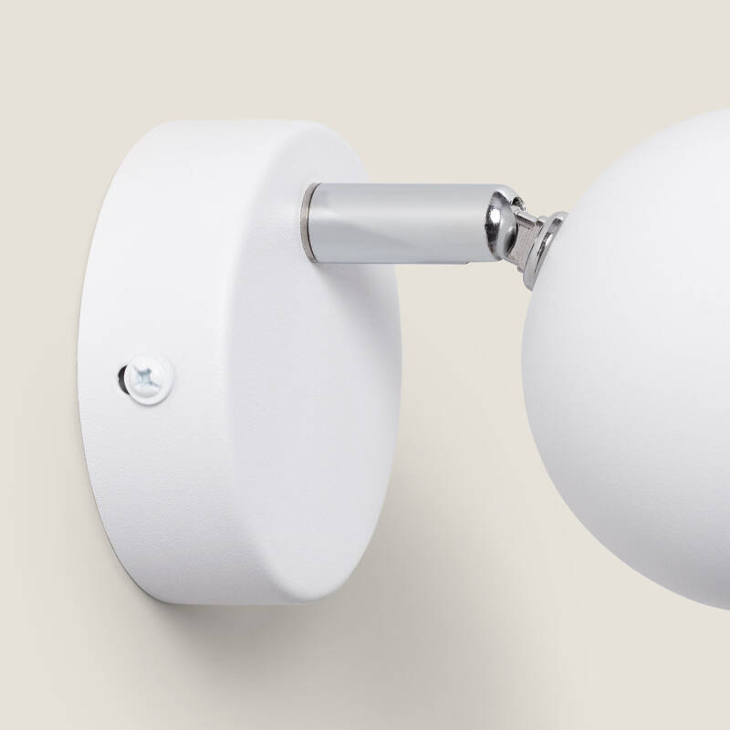 Lámpara de Pared Aluminio Orientable 1 Foco Blanco Ates