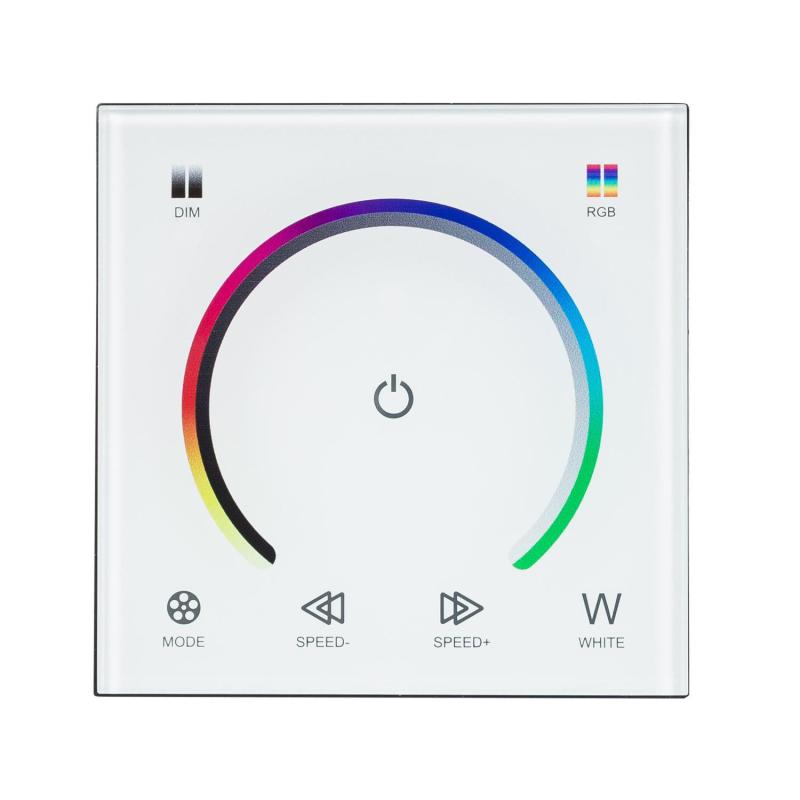 Controlador Regulador Pared Táctil para Tira LED 12/24V DC RGB