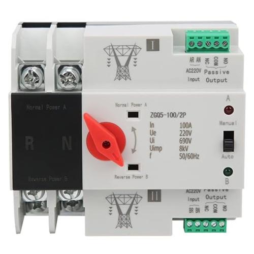 Contactor Monofásico 100A 2P ZGQ5 Eujgoov 220V