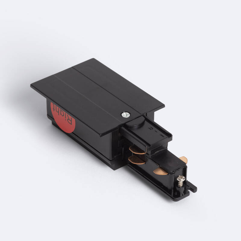 Conector 'Right Side' a Red para Carril Trifásico DALI Empotrable Aluminio