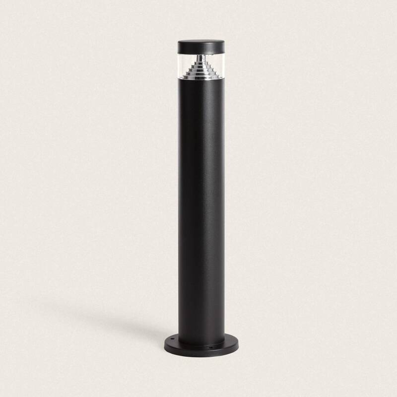 Baliza Exterior LED 5W Superficie Pie 50cm Acero Inoxidable Inti Negro