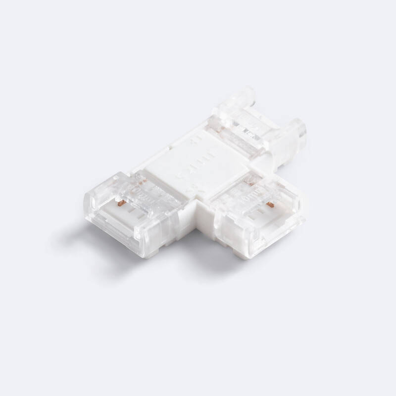 Conector Hipopótamo "T" para Tira LED Monocolor 24-48V DC Ancho 10 mm