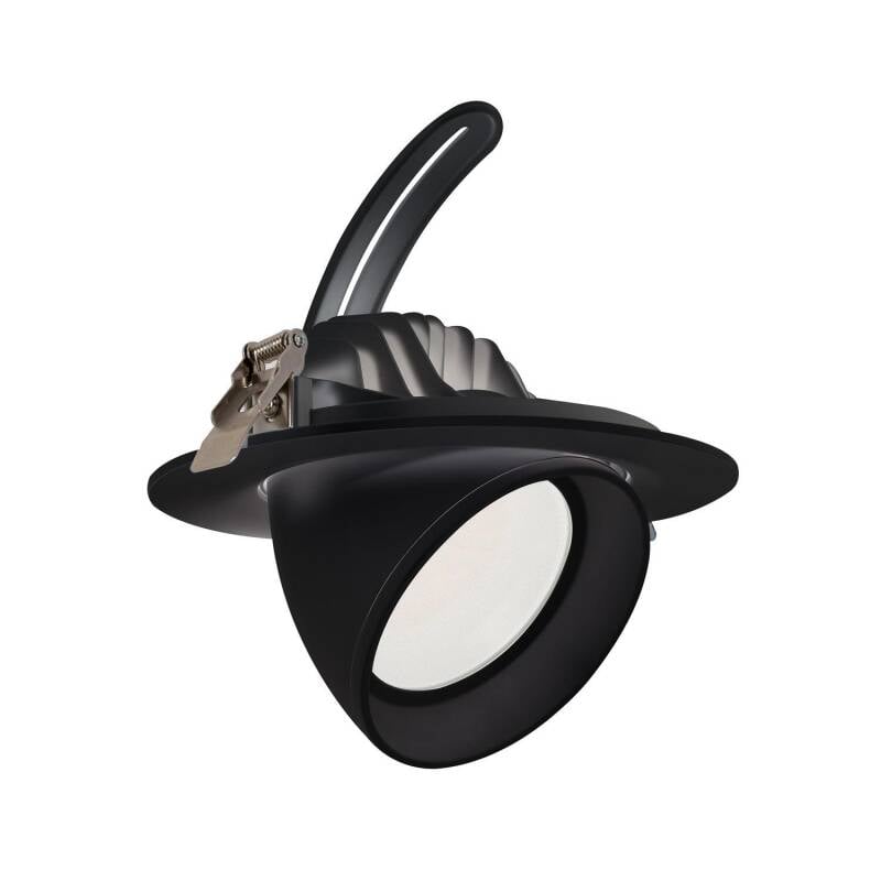 Downlight LED Circular Direccionable Chip OSRAM LIFUD Corte Ø 200 mm Negro