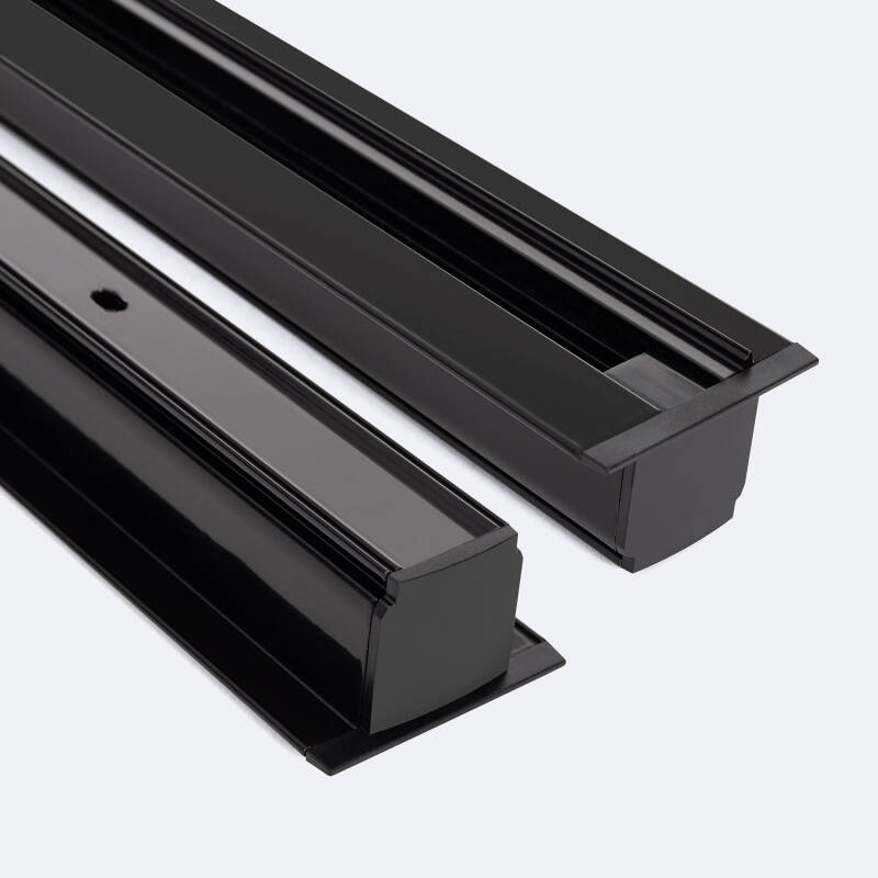 Carril Trifásico Empotrable Aluminio para Focos LED 1 Metro