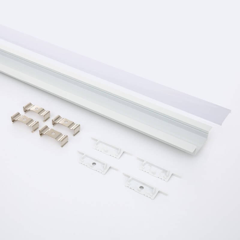 Perfil Aluminio Empotrable para Tiras LED hasta 31 mm