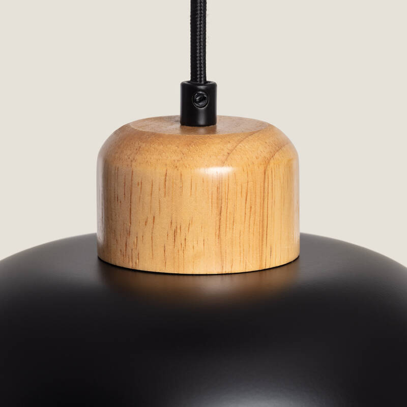 Lámpara Colgante Metal y Madera Wawak