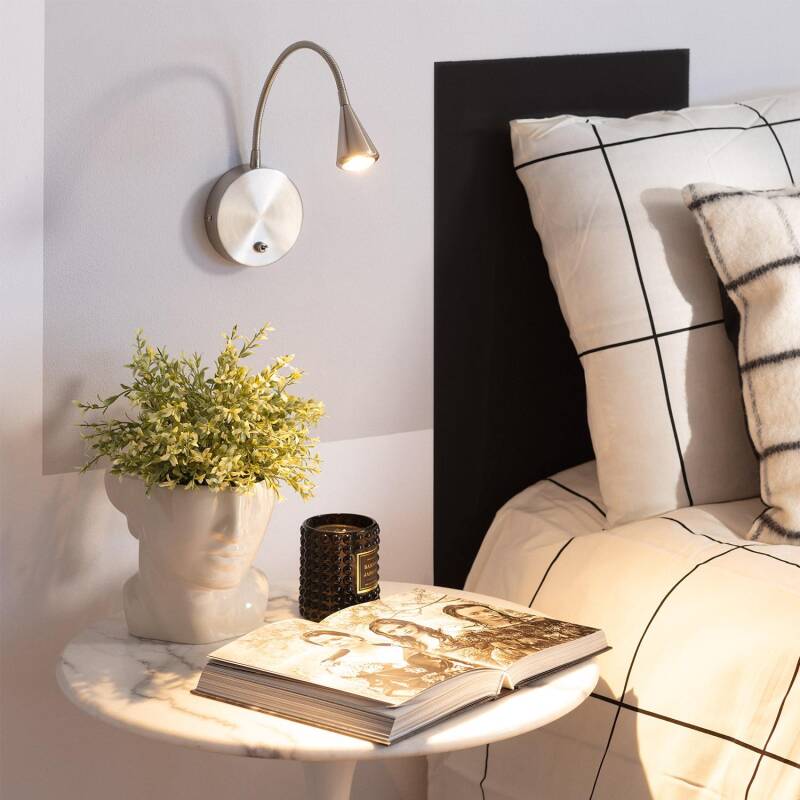 Lámpara de Pared LED 3W de Metal con Interruptor Koiné