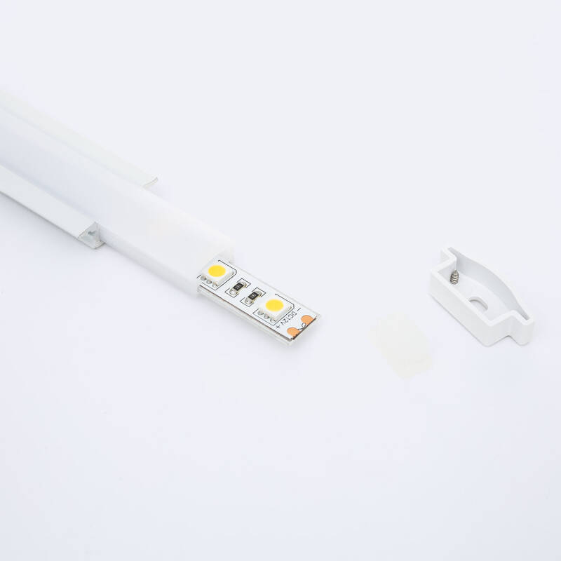 Perfil Aluminio Estanco IP65 Empotrable 2m para Tira LED hasta 8 mm