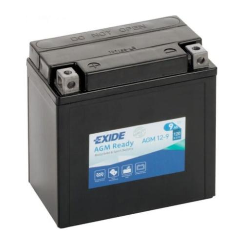 Batería Moto Exide 12V 9Ah 120A AGM Ready AGM12-9