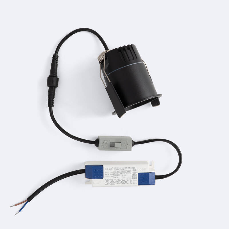Foco Downlight LED 3W Corte Ø 35 mm Mini Deep